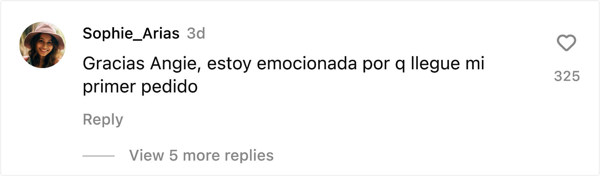 Comentario real de clienta